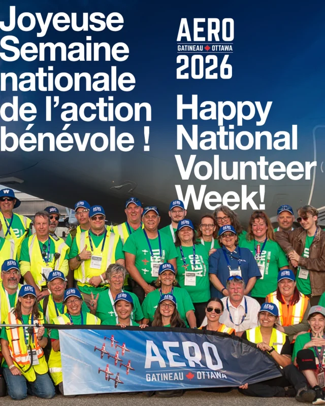 AERO Gatineau-Ottawa compte près de 400 bénévoles, âgés de 14 à 84 ans ! 🌟
Joignez-vous à une communauté où la passion pour l’aviation n’a pas de limites — impliquez-vous dès aujourd’hui ! 
—
AERO Gatineau-Ottawa is powered by nearly 400 volunteers, ages 14 to 84! 🌟 
Join a community where passion for aviation knows no limits—get involved today!