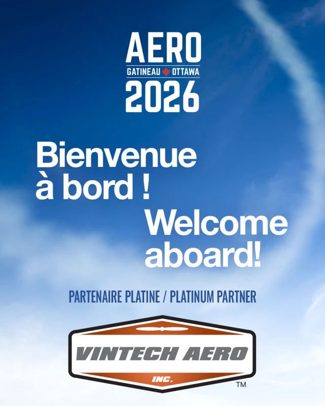 Nous sommes heureux d’accueillir Vintech Aero comme Partenaire Platine d’Aéro Gatineau-Ottawa 2026! Nous sommes ravis de les compter parmi nos partenaires clés pour offrir à notre communauté une fin de semaine d’aviation inoubliable.
—
We’re pleased to welcome Vintech Aero as our Platinum Sponsor for Aero Gatineau-Ottawa 2026! We’re excited to have them as a key partner in bringing an unforgettable weekend of aviation to our community.

#aerogatineauottawa2026