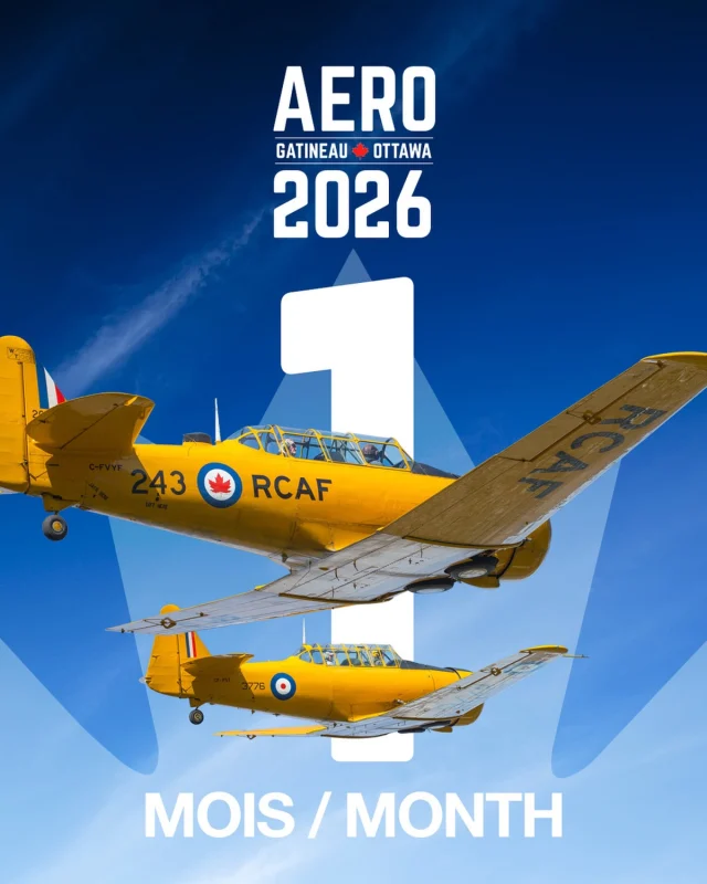 Plus qu’UN MOIS avant de prendre notre envol! 
Qui compte les jours avec nous? 👀✈️

Les billets partent vite. Procurez-vous les vôtres dès aujourd’hui !

—
Just ONE MONTH until we take to the skies!
Who’s counting down with us? 👀✈️ 

Tickets are selling fast. Get yours today!

#aerogatineauottawa2026