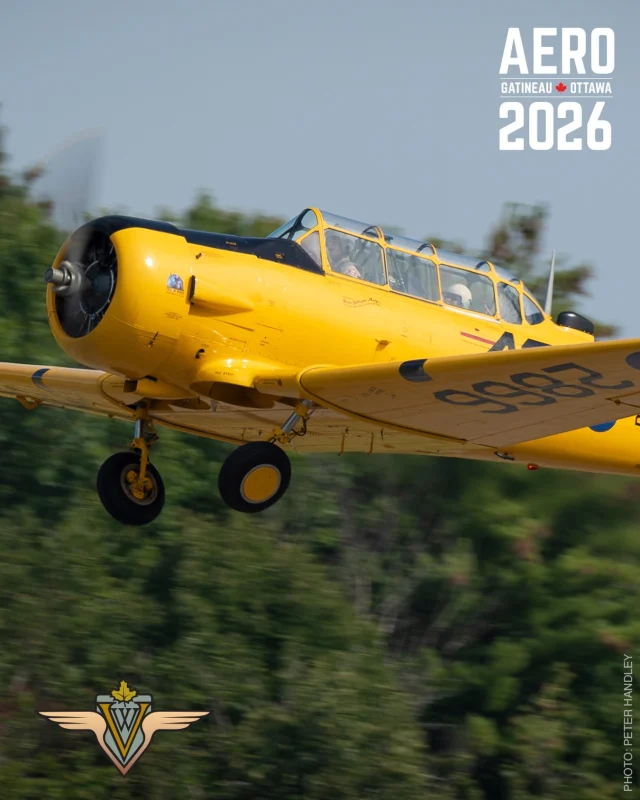 Bonne nouvelle ! Le légendaire Harvard de @vintagewingscan participera à AERO Gatineau-Ottawa 2026. Reconnu comme l’un des plus grands avions d’entraînement avancé de la Seconde Guerre mondiale, le Harvard a permis à près de 50 000 pilotes alliés d’obtenir leurs ailes après avoir réussi leur formation à bord de cet appareil. Découvrez-en plus : https://aerogatineauottawa.com/fr/avions/expositions-au-sol/north-american-harvard/
—
Exciting news! The legendary Harvard from @vintagewingscan is joining AERO Gatineau-Ottawa 2026. Known as one of the Second World War’s greatest advanced trainers with nearly 50,000 Allied pilots received their wings after qualifying on the Harvard.
Learn more: https://aerogatineauottawa.com/performers/static-aircraft/north-american-harvard/
