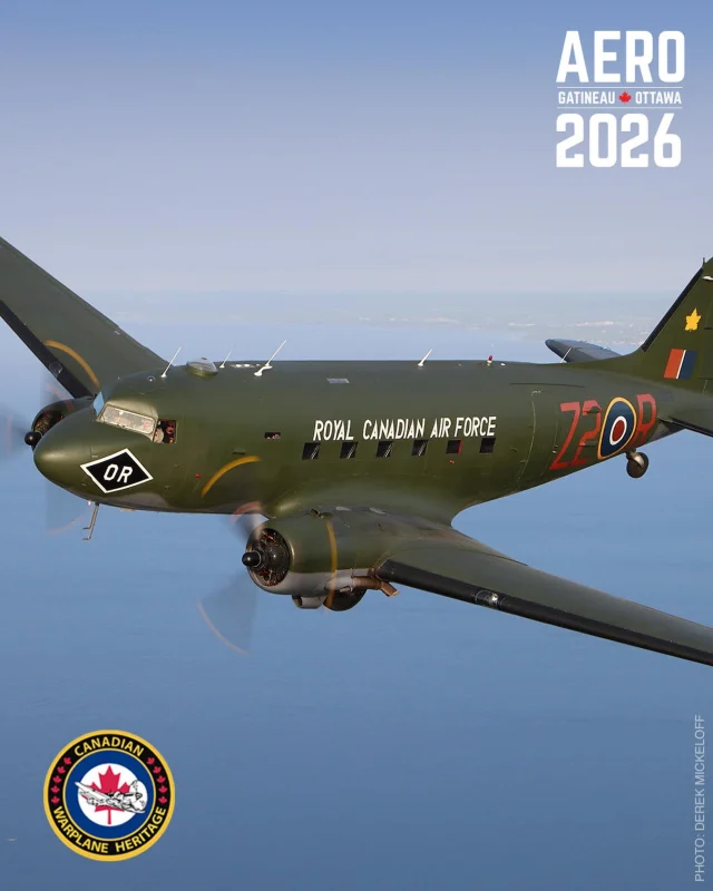Une légende de la Seconde Guerre mondiale rejoint AERO Gatineau-Ottawa 2026 : le C-47 Dakota FZ692. De la Normandie et du franchissement du Rhin aux missions de recherche et de sauvetage au Canada, cet avion possède une histoire incroyable qui s’étend sur plusieurs décennies et continents.
Découvrez-en plus : https://aerogatineauottawa.com/fr/avions/expositions-au-sol/c-47-dakota/
—
A wartime legend is joining AERO Gatineau-Ottawa 2026: the C-47 Dakota FZ692.
From Normandy and the Rhine Crossing to search and rescue in Canada, this aircraft has an incredible history spanning decades and continents.
Learn more: https://aerogatineauottawa.com/performers/static-aircraft/c-47-dakota/