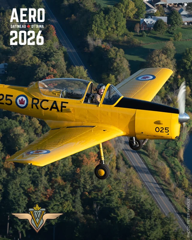 Bonne nouvelle! Un classique de l’aviation canadienne se joint à AERO Gatineau Ottawa 2026 : le de Havilland Canada DHC-1 Chipmunk de @vintagewingscan. Cet avion d’entraînement d’après-guerre a contribué à former des générations de pilotes militaires. Venez découvrir cette pièce de l’histoire de l’aviation canadienne et profiter de bien d’autres attractions lors du spectacle de cette année!
—
Exciting news! A Canadian aviation classic is joining AERO Gatineau Ottawa 2026: the de Havilland Canada DHC-1 Chipmunk from @vintagewingscan. This postwar trainer helped shape generations of military pilots. Come see this piece of Canadian aviation history and experience even more at this year’s show!

#aerogatineauottawa2026