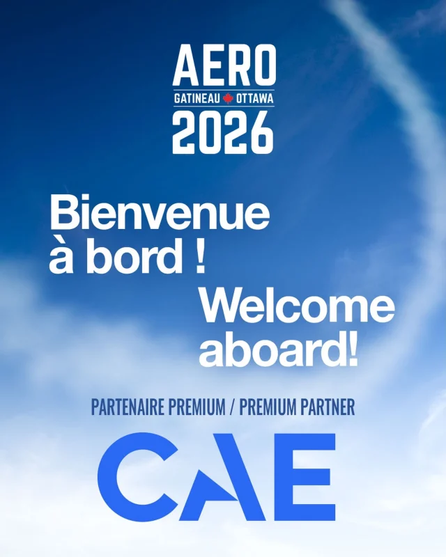 Nous sommes fiers d’annoncer @cae_inc à titre de partenaire Premium pour AERO Gatineau–Ottawa 2026 ! ✈️ Merci à CAE pour son précieux partenariat et son soutien !
–
We’re proud to announce @cae_inc as a Premium Sponsor of AERO Gatineau Ottawa 2026! ✈️ Thank you to CAE for your valued partnership and support. 

https://aerogatineauottawa.com/partners/
#aerogatineauottawa2026