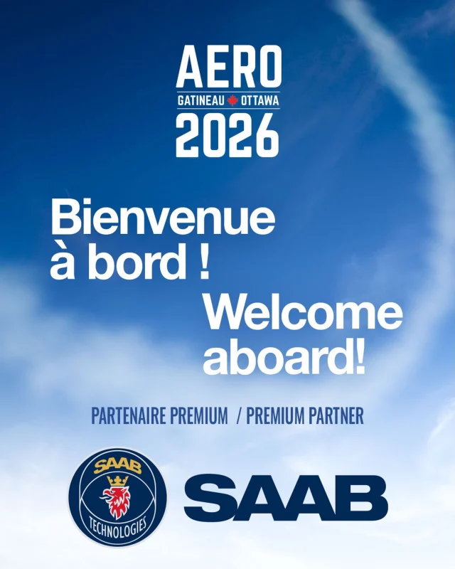 Nous sommes fiers d’annoncer SAAB à titre de partenaire Premium du Spectacle pour AERO Gatineau-Ottawa 2026! ✈️
Merci à SAAB pour son précieux soutien, qui contribue à faire de cette édition un événement inoubliable. 
–
We’re proud to welcome SAAB as a Premium Sponsor of AERO Gatineau Ottawa 2026! ✈️
We’re grateful for their partnership and support as we prepare for an unforgettable weekend of aviation. 

https://aerogatineauottawa.com/partners/
#aerogatineauottawa2026