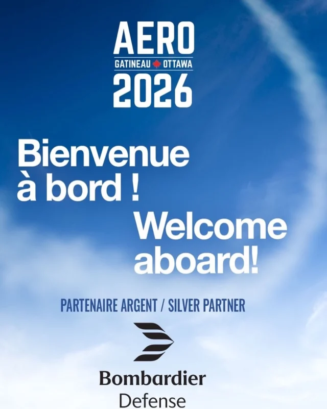 Nous sommes heureux d’accueillir nos partenaires Argent à AERO Gatineau-Ottawa 2026 :
✈️ Bombardier Defense ✈️ Select Aviation College
✈️ APS Aerospace
✈️ SkyAlyne
—
We’re excited to welcome our Silver Partners to AERO Gatineau Ottawa 2026:
✈️ Bombardier Defense ✈️ Select Aviation College
✈️ APS Aerospace
✈️ SkyAlyne

@teamskyalyne @select_aviation  
#aerogatineauottawa2026