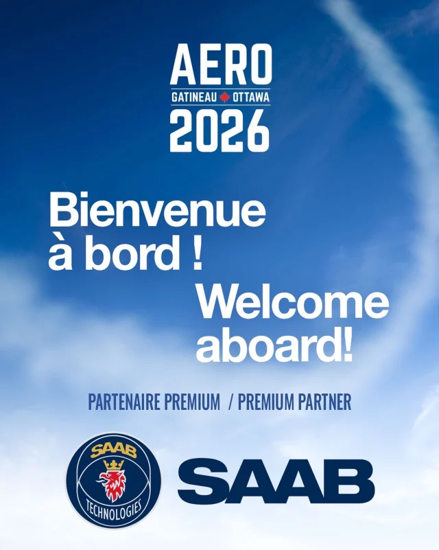 ous sommes fiers d’annoncer SAAB à titre de partenaire Premium du Spectacle pour AERO Gatineau-Ottawa 2026! ✈️
Merci à SAAB pour son précieux soutien, qui contribue à faire de cette édition un événement inoubliable. 
–
We’re proud to welcome SAAB as a Premium Sponsor of AERO Gatineau Ottawa 2026! ✈️
We’re grateful for their partnership and support as we prepare for an unforgettable weekend of aviation. 

https://aerogatineauottawa.com/partners/
#aerogatineauottawa2026